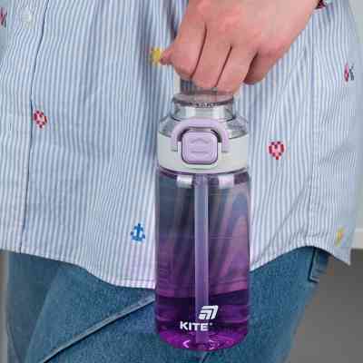 Поильник-непроливайка Kite 600 мл, фіолетова (K25-1212-3) Винница