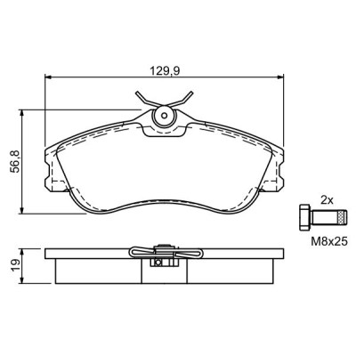 Гальмівні колодки Bosch 0 986 424 583 Вінниця - фото 7