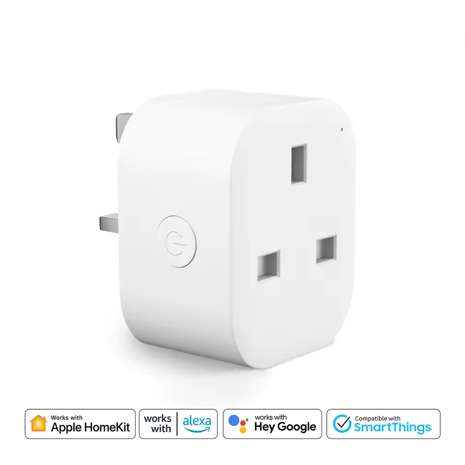 Комплект Умные розетки Meross Smart Wi-Fi Plug Mini 2 шт. с поддержкой Apple HomeKit Siri Alexa английская вилка (White) Киев - изображение 9