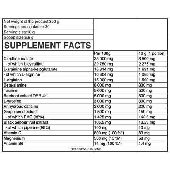 Передтренувальний комплекс OstroVit Pump Extreme 300g (Strawberry) Луцьк