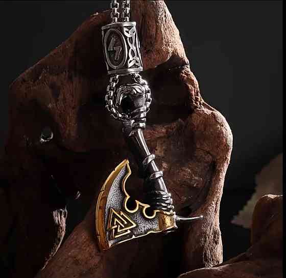 Підвіска сокира з руною Валькнут – скандинавський амулет Київ