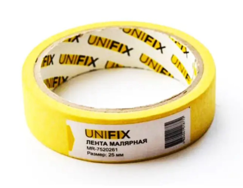 Скотч малярний 110мкм стандарт 25мм*20м MR-7520261 UNIFIX Вінниця - фото 1
