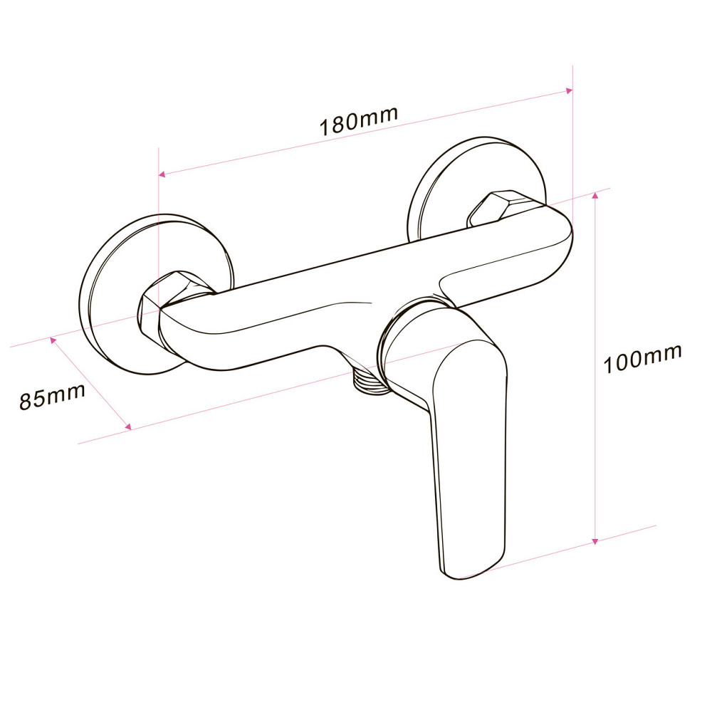 Смеситель для душа Globus Lux Laguna GLA-0105N (000032041) Киев - изображение 2