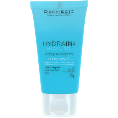 Пілінг для обличчя Dermedic Hydrain 3 Hialuro Ензимний Для м'якого очищення чутливої та сухої шкіри 50 мл (5906739783137) Вінниця - фото 1
