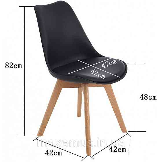 Кресло кухонное для дома и кафе бонро B4 8 7 обеденный стул со спинкой современный стул для кухни черный Мостиська