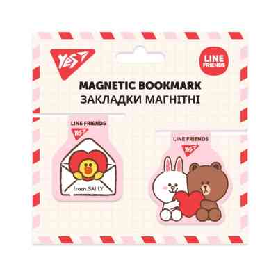 Закладки для книг Yes магнітні Line Friends, 2 шт (707826) Вінниця
