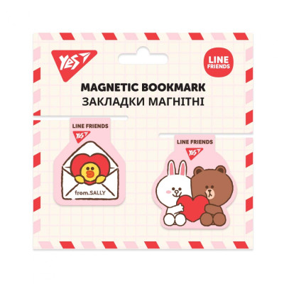 Закладки для книг Yes магнітні Line Friends, 2 шт (707826) Вінниця - фото 1