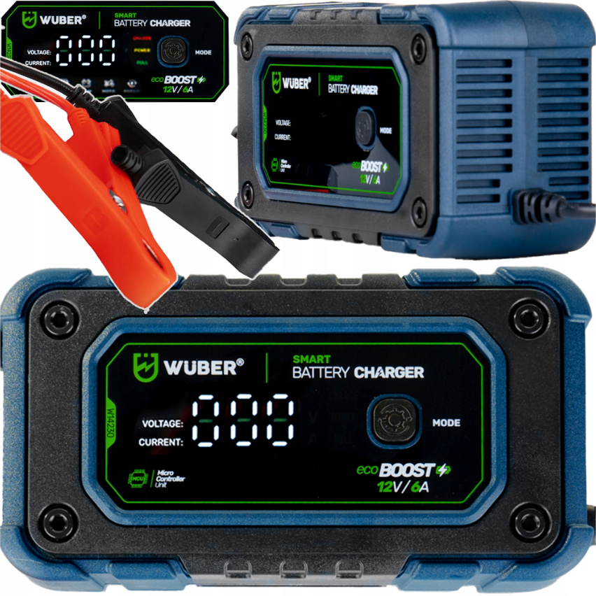 Зарядний пристрій для акумуляторів 12В 6А Wuber (Польща) Київ - фото 1