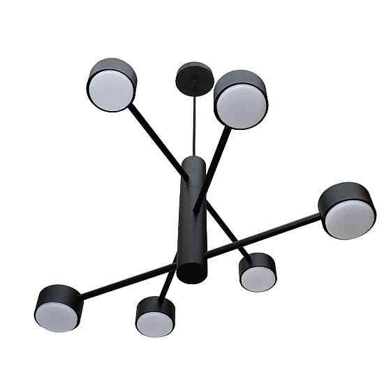 Люстра подвесная MSK Electric Copter на шесть плафонов GX53 черная NL 8043-6 BK Одесса