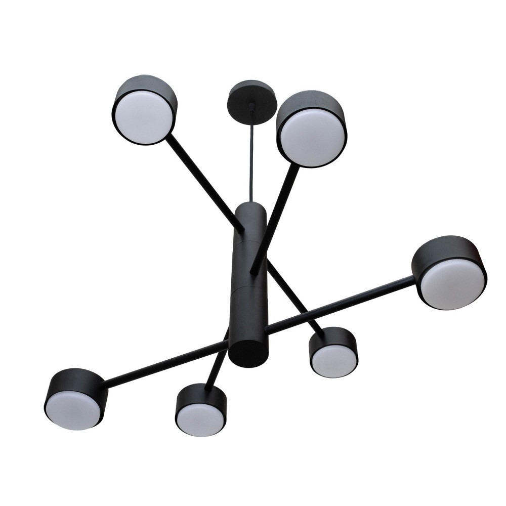 Люстра подвесная MSK Electric Copter на шесть плафонов GX53 черная NL 8043-6 BK Одесса - изображение 3