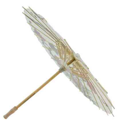 Зонт маленький бамбук с бумагой Птицы Киев