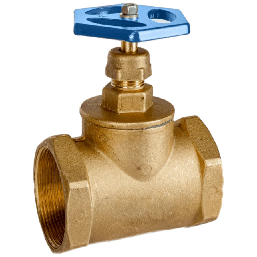 Кран ХВ вентильний прямий 2" ВВ латунний Б1128А. Київ - фото 4