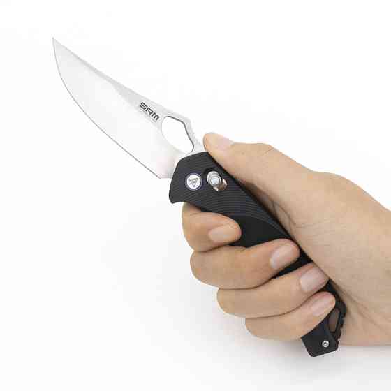 Нож складной SRM Retriever 9202, черный Ровно