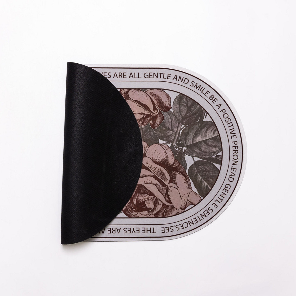 Диатомитовый овальный коврик для дома Sentences 38×58 (см) влаговпитывающий коврик для кухни ванны и туалета HP-42-60 Киев - изображение 2