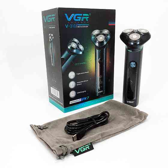 Профессиональная электробритва бритва для бороды VGR V-310, Аккумуляторная бритва для мужчин IL-76 Киев