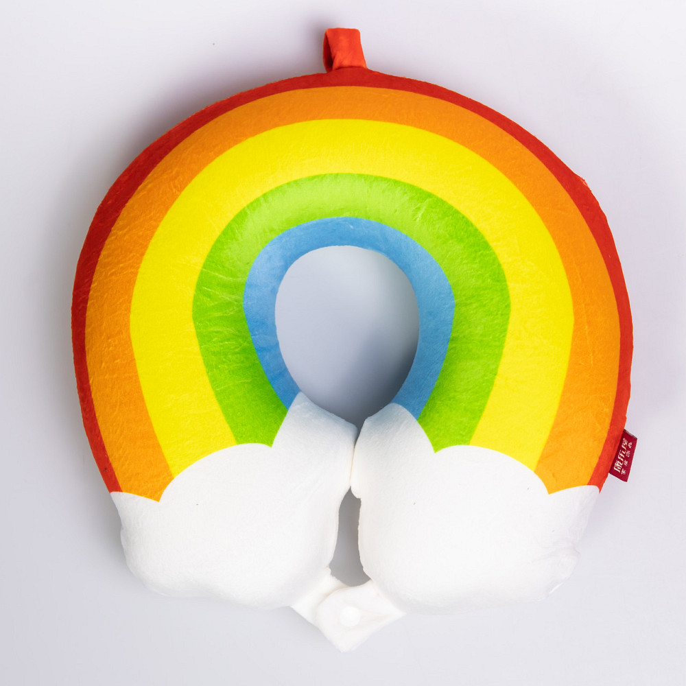 Подушка для шиї Rainbow U-подібна, червоний HP-56-13R Коломия - фото 1