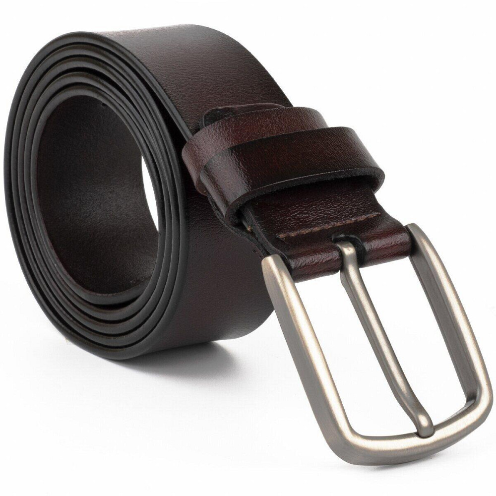 Ремень мужской с затемненной пряжкой механика Vintage 20315 Коричневый Киев - изображение 3