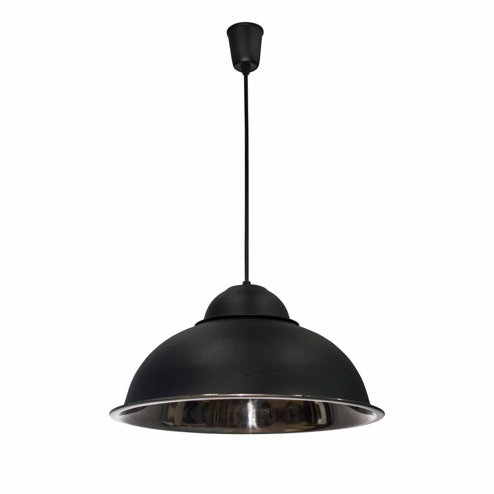 Підвісний світильник купол чорний, хром Industrial СП 3614 BK+CR Київ - фото 2