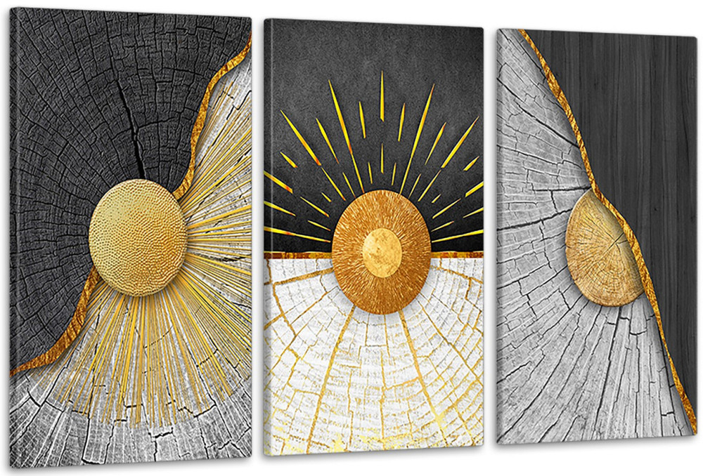 Модульная картина в гостиную / спальню   Абстракція     ART-167_3A 70х130 см Киев - изображение 1