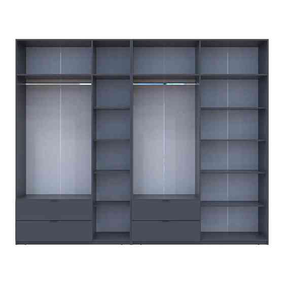 Шкаф для одежды Doros Лукас Графит 3+4 ДСП 295х50х240 DRS-011697 (42005125) Львов