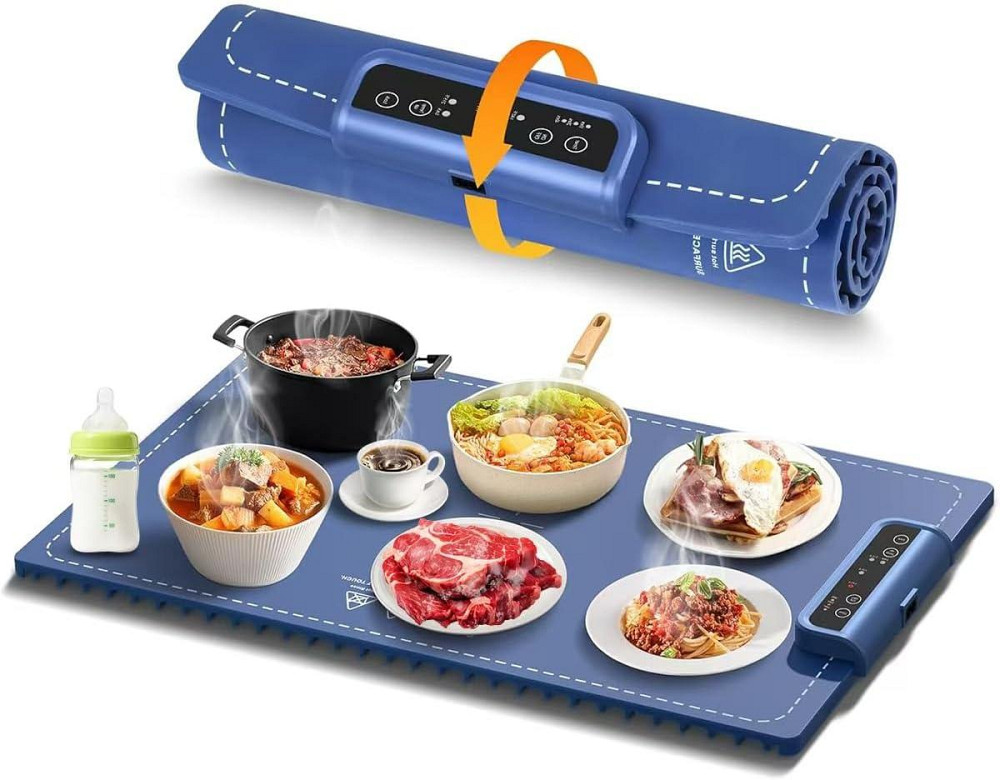 Килимок силіконовий на кухню для підігріву і розморожування їжі, напоїв, готових страв дитячих пляшечок Кам'янець-Подільський - фото 2