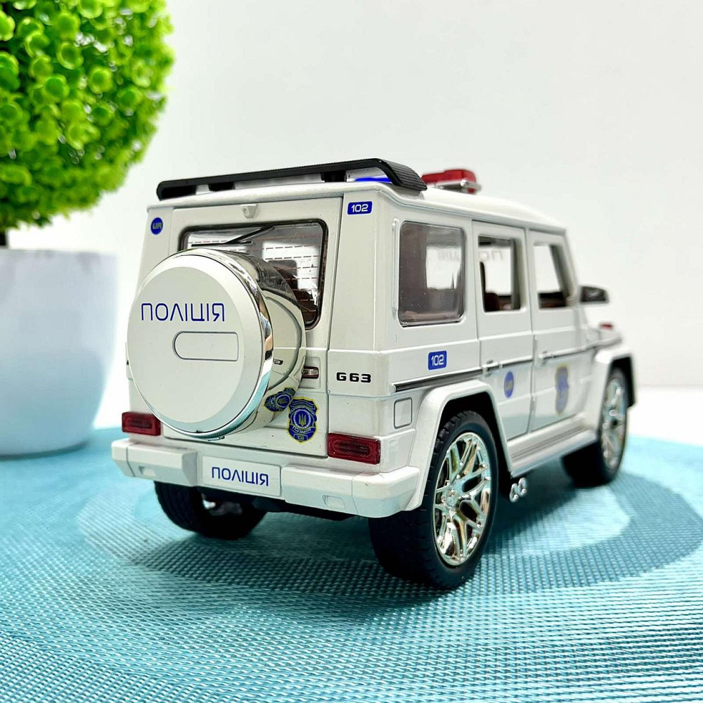 Машинка Авто Експерт Поліція інерція звук підсвічування двері багажник капот відкриваються 1:24 Біла (32968) Чернигов - изображение 10