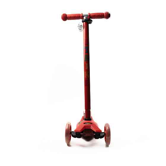 Самокат детский трехколесный iTrike MAXI JR 3-055-1-R  со светящимися колесами, руль регулируется, Красный Каменец-Подольский