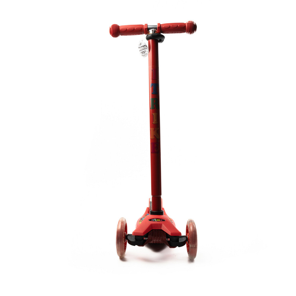 Самокат дитячий триколісний iTrike MAXI JR 3-055-1-R зі світними колесами, кермо регулюється, Червоний Кам'янець-Подільський - фото 3