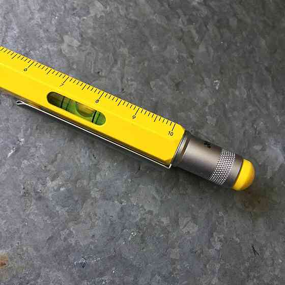Ручка Troika Construction liliput з лінійкою та стілусом, жовтий Рівне
