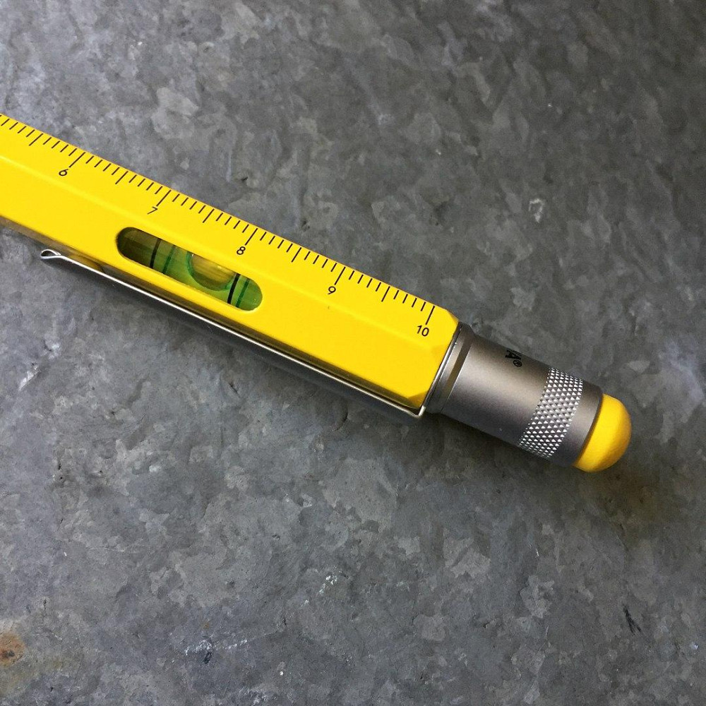 Ручка Troika Construction liliput з лінійкою та стілусом, жовтий Рівне - фото 4