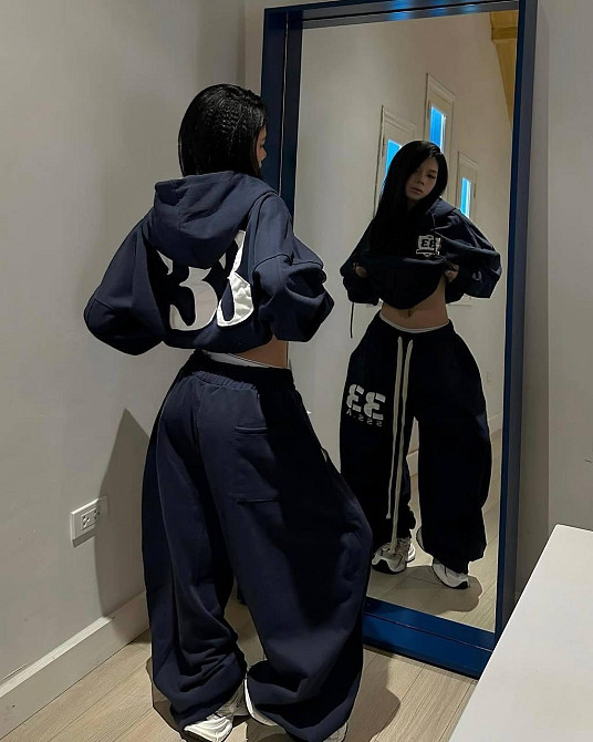 Женский теплый оверсайз костюм двойка трехнить на флисе Одесса - изображение 1