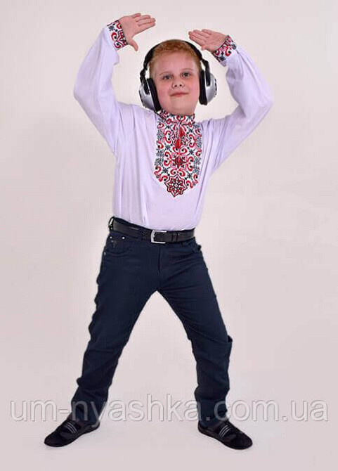 Вишиванка для хлопчика "Підполковник" червона з чорним 110-152 Кривий Ріг - фото 6