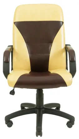 Офисное Кресло Руководителя Richman Siesta Titan Gold Beige-Firenze Пластик Рич М2 AnyFix Бежево-коричневый Киев