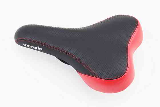 Сидіння MTB 260x160мм, чорно-червоне CORRADO 6690 Київ