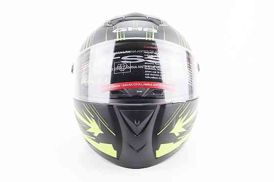 Шолом інтеграл, закритий (сертифікація DOT)+відкидні окуляри BLD-М61 S (55-56см), ЧОРНО-ЖОВТИЙ (флуоресцентний) Київ