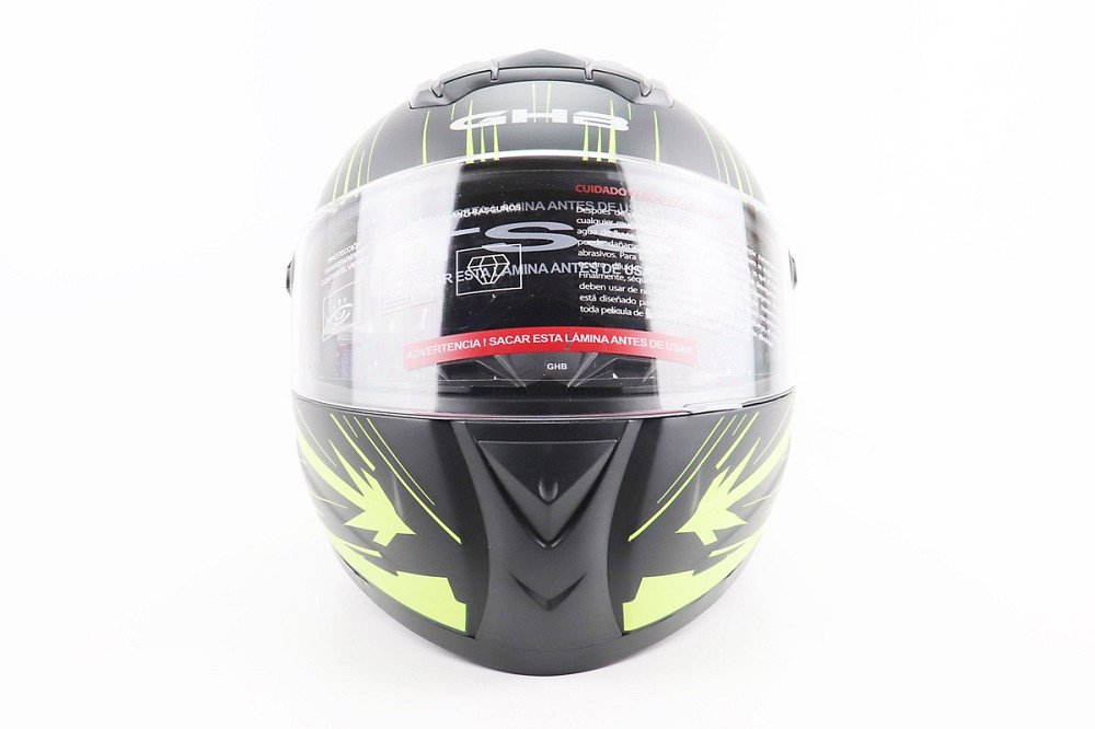 Шолом інтеграл, закритий (сертифікація DOT)+відкидні окуляри BLD-М61 S (55-56см), ЧОРНО-ЖОВТИЙ (флуоресцентний) Київ - фото 4