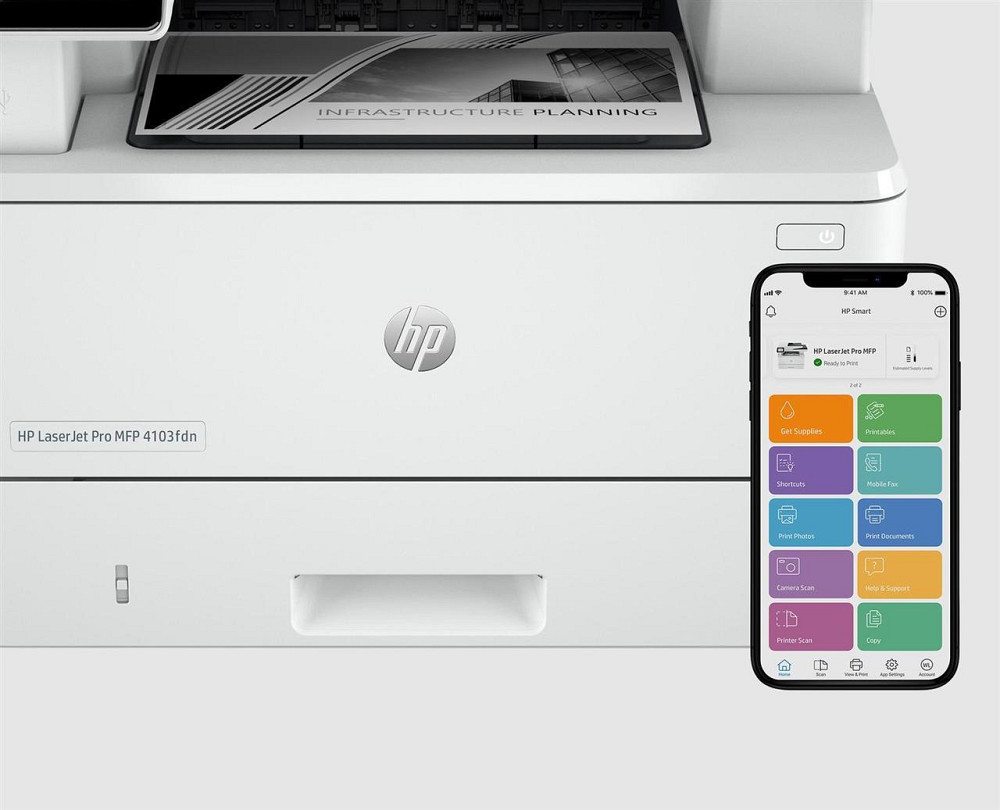 БФП А4 HP LaserJet Pro 4103fdn (2Z628A) ( Стаціонарний ) Харьков - изображение 2
