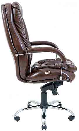 Офисное Кресло Руководителя Richman Venice Madras Dark Brown Хром M1 Tilt Коричневый Днепр