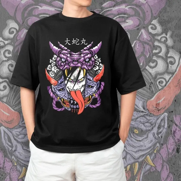 Футболка чоловіча з  принтом Наруто Орочімару Розмір 48 Anime0062 Дніпро - фото 3