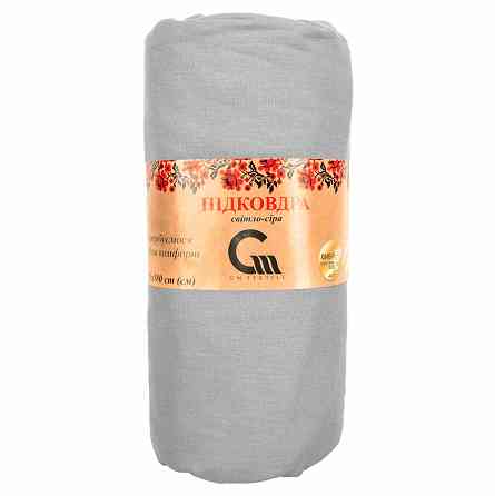 Підковдра 180x215 Поплін GM Textile 120 г/м2 Бавовна (Світло-сірий) Суми