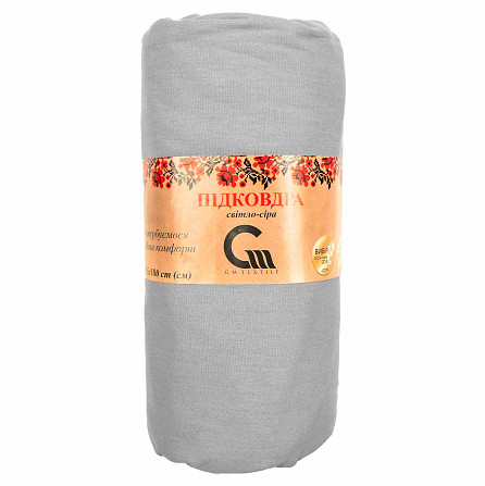 Підковдра 180x215 Поплін GM Textile 120 г/м2 Бавовна (Світло-сірий) Суми - фото 1