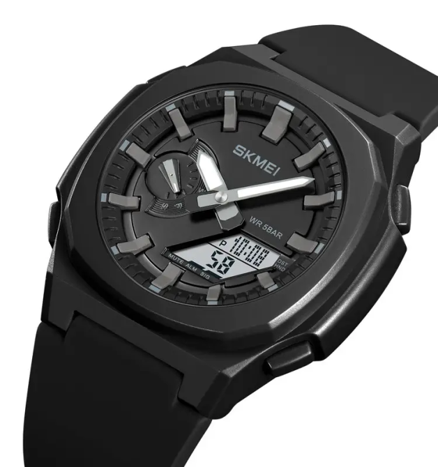 Годинник чоловічий наручний Skmei 2091 (Чорний з сірим) Київ - фото 2