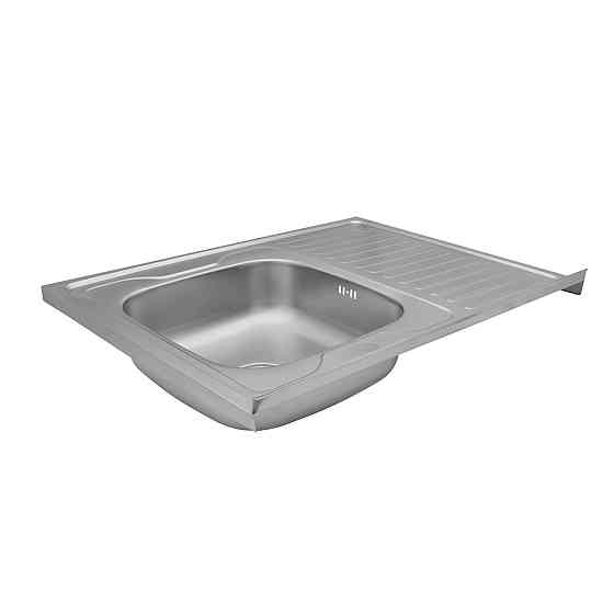 Кухонная мойка накладная с нержавеющей стали Kroner KRP Satin - 60х80R (0.6 мм) Киев