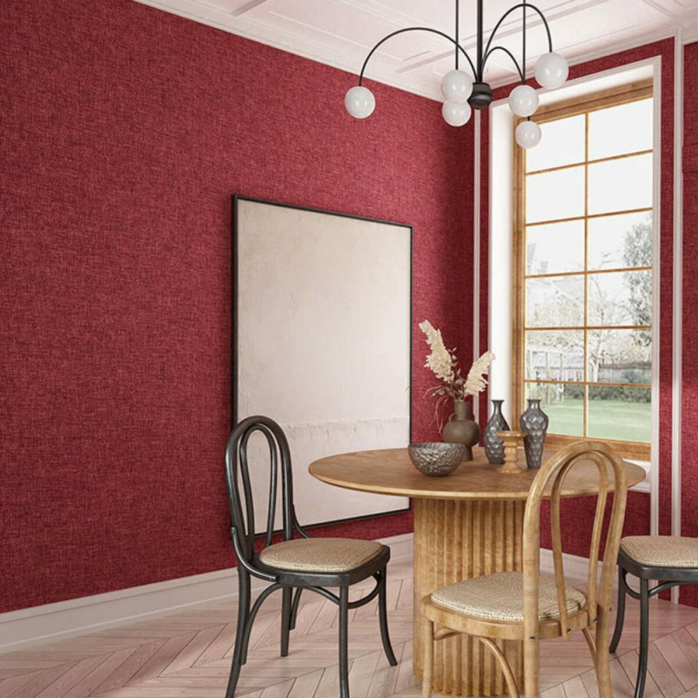 Льняные тёплые обои на самоклейке 2800х650х2мм Бардо меланж (D) SW-00001492 Днепр - изображение 7