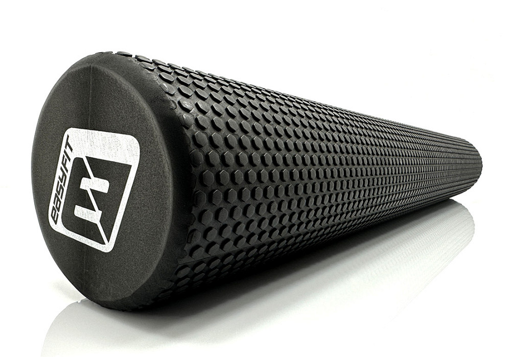 Масажний ролик EasyFit Foam Roller 90 см Чорний Коломия - фото 1