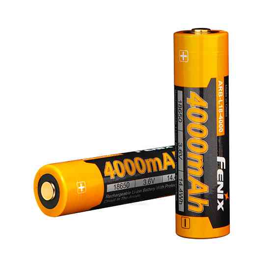 Аккумулятор 18650 Fenix 4000mAh 3.6V (Черно-желтый) Киев