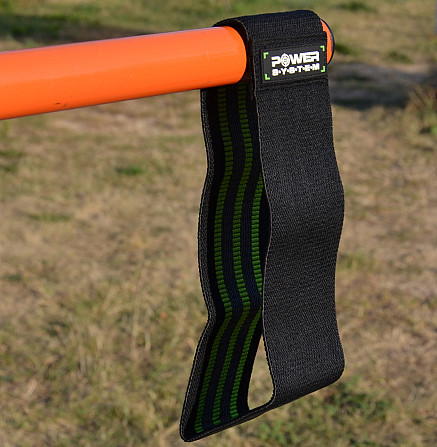 Тканева гумка для фітнесу та спорту Power System PS-4092 Booty Band LVL 2 Black/Green (d_80 см. нава Кам'янське - фото 8