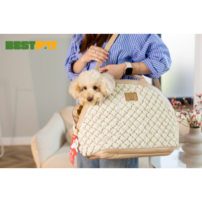 Переноска для тварин MISOKO&amp;CO 40x22x35 см світло-коричнева (YIWUMSK70165) Вінниця - фото 8