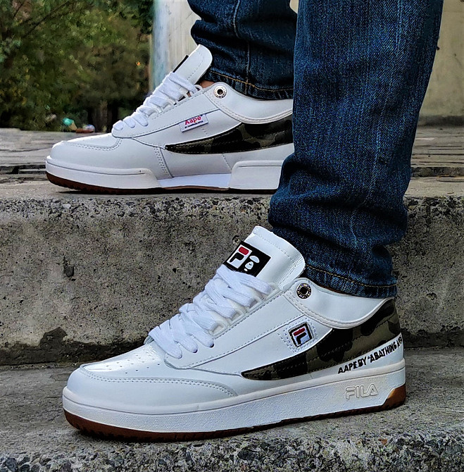 Кросівки FILA Білі Кеди Чоловічі Шкіряні (розміри: 40,41) Відео Огляд Дніпро - фото 2