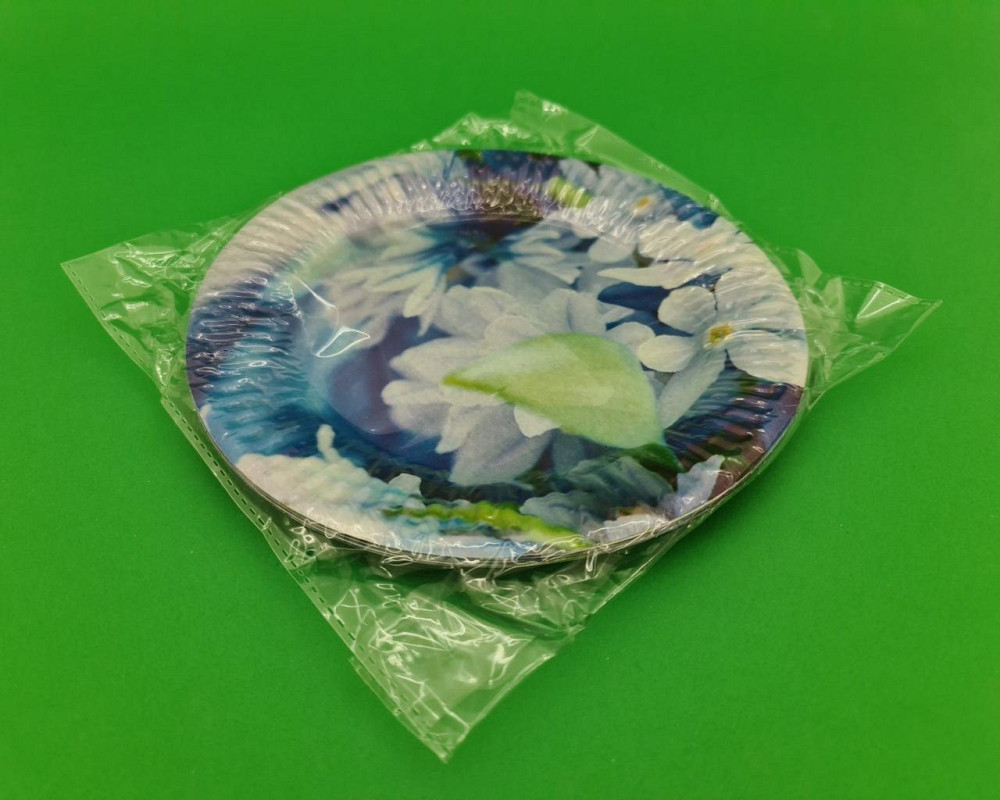 Паперова тарілка з малюнком 18 см "No 25" Весна" 10 шт (1 пачка) Харків - фото 4